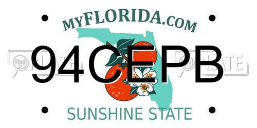 94CEPB Florida License Plate