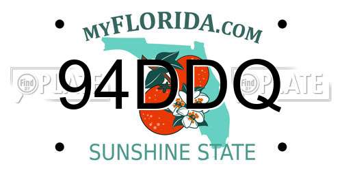 94DDQ Florida License Plate