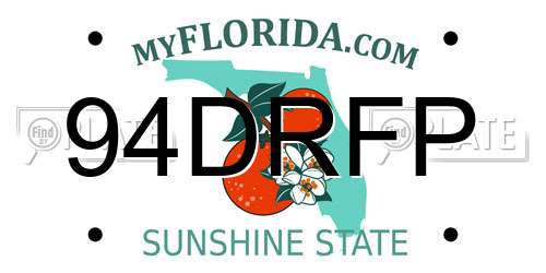 94DRFP Florida License Plate