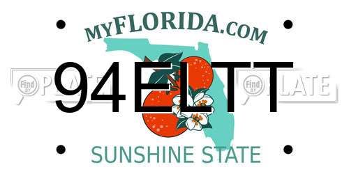 94ELTT Florida License Plate