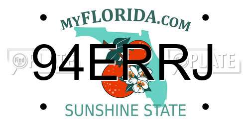94ERRJ Florida License Plate