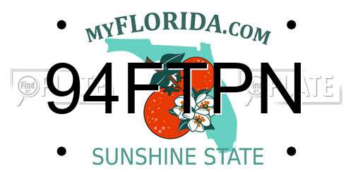 94FTPN Florida License Plate