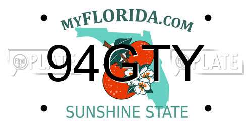 94GTY Florida License Plate