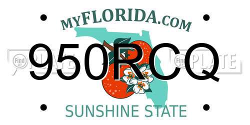 950RCQ Florida License Plate