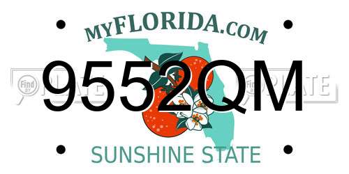 9552QM Florida License Plate