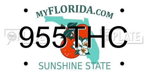 955THC Florida License Plate