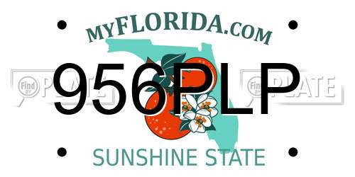 956PLP Florida License Plate
