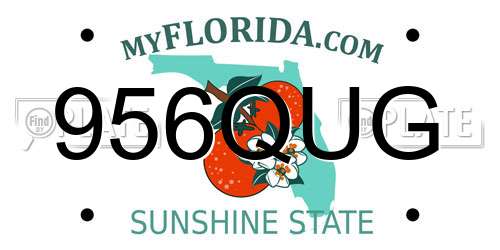956QUG Florida License Plate