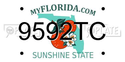 9592TC Florida License Plate