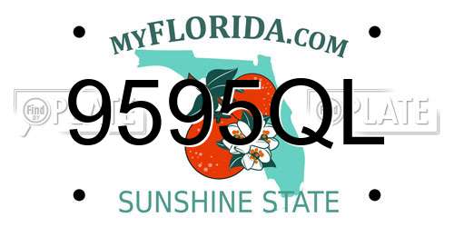 9595QL Florida License Plate