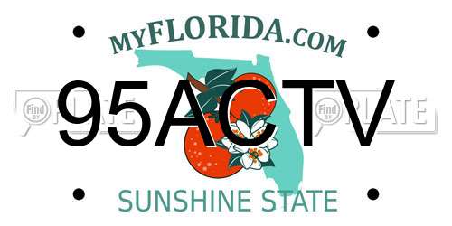 95ACTV Florida License Plate