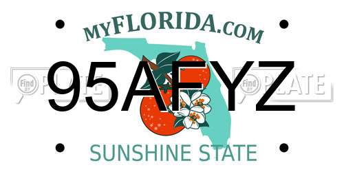 95AFYZ Florida License Plate