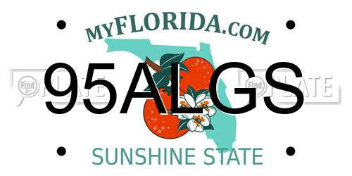 95ALGS Florida License Plate
