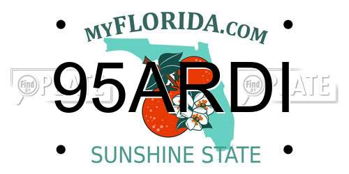 95ARDI Florida License Plate