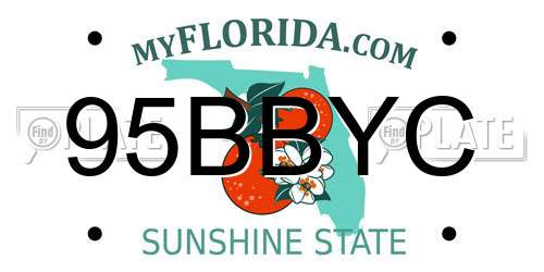 95BBYC Florida License Plate
