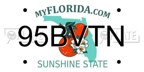 95BVTN Florida License Plate