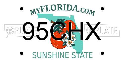 95CHX Florida License Plate