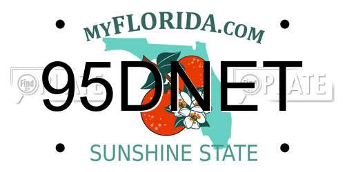 95DNET Florida License Plate