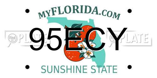 95ECY Florida License Plate