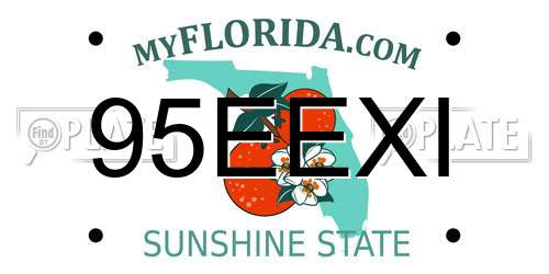 95EEXI Florida License Plate