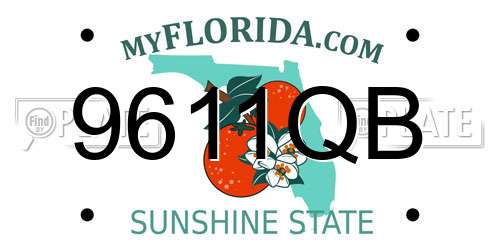9611QB Florida License Plate