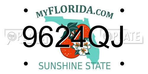 9624QJ Florida License Plate