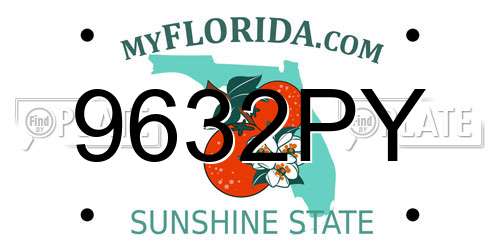 9632PY Florida License Plate