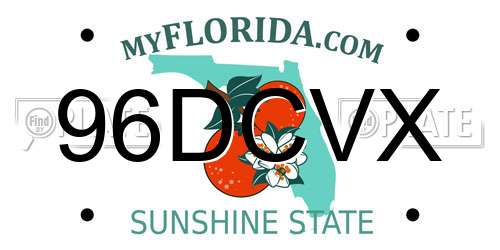 96DCVX Florida License Plate