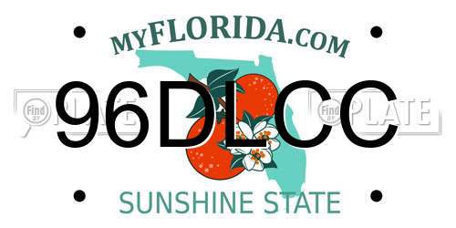 96DLCC Florida License Plate