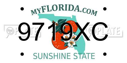 9719XC Florida License Plate