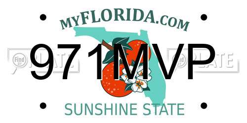 971MVP Florida License Plate
