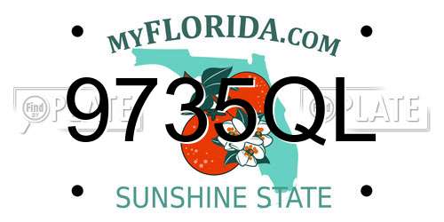 9735QL Florida License Plate