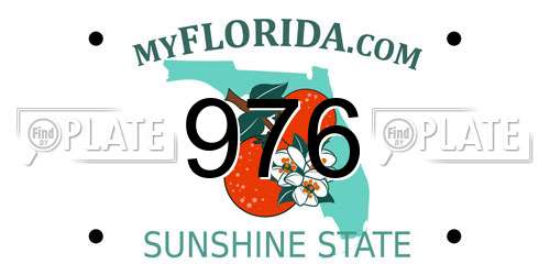 976 Florida License Plate