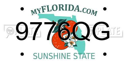 9776QG Florida License Plate
