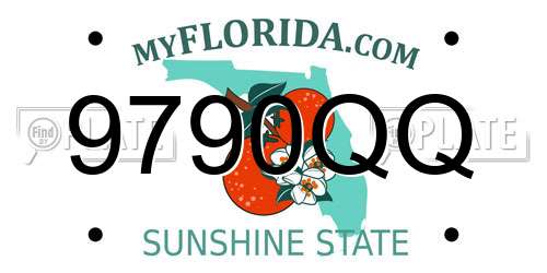 9790QQ Florida License Plate