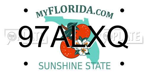 97ALXQ Florida License Plate