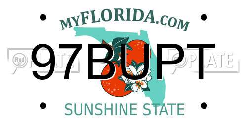 97BUPT Florida License Plate