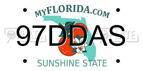 97DDAS Florida License Plate
