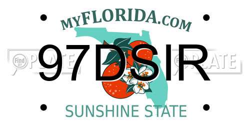 97DSIR Florida License Plate