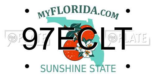 97ECLT Florida License Plate