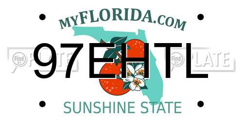97EHTL Florida License Plate