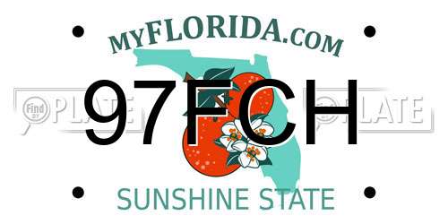 97FCH Florida License Plate