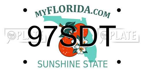 97SDT Florida License Plate