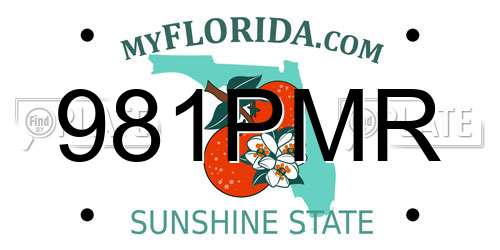 981PMR Florida License Plate