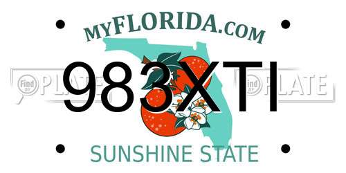 983XTI Florida License Plate