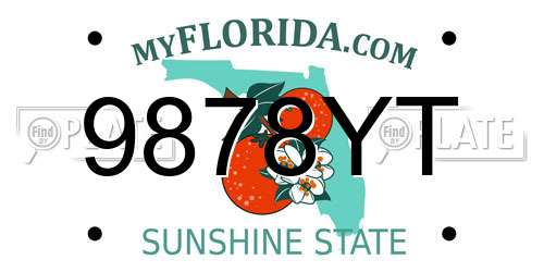 9878YT Florida License Plate