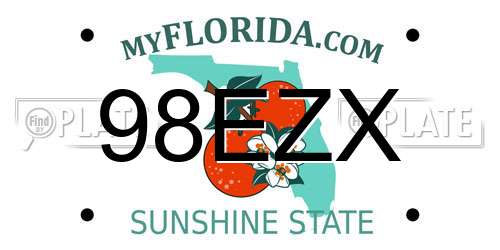 98EZX Florida License Plate