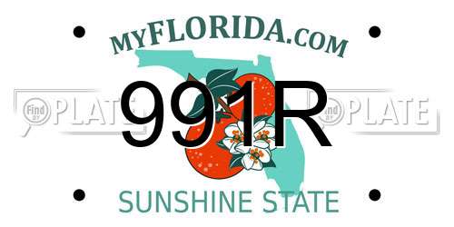 991R Florida License Plate