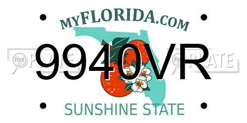 9940VR Florida License Plate