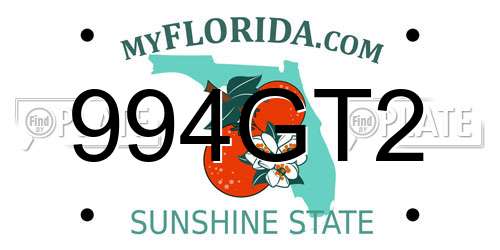 994GT2 Florida License Plate